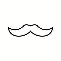 Unique Moustache Vector Line Icon