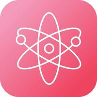 Unique Atomic Structure II Vector Line Icon