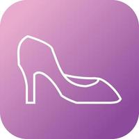 Unique Heels Vector Line Icon