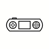 Unique Gaming Console Line Vector Icon