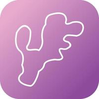 Unique Ginger Vector Line Icon