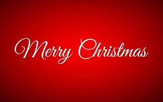 Merry Christmas white lettering inscription for your design greetings card. Red holiday greeting background vector