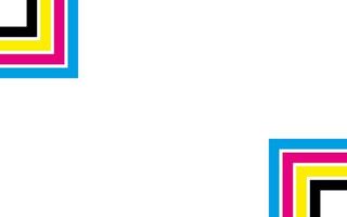 Abstract print background with corners in cmyk colors. Business design banner with space for your text. Vector illustration