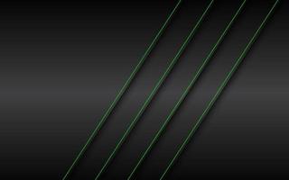 Black metal abstract background with green lines. Vector corporate design concept