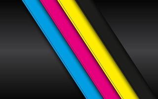 concepto moderno de diseño de negocios cmyk. fondo de color de impresión cmyk. bandera abstracta vectorial vector