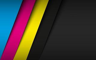 Modern cmyk business design concept. Cmyk print color background. Vector abstract banner