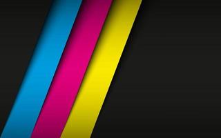 concepto moderno de diseño de negocios cmyk. fondo de color de impresión cmyk. bandera abstracta vectorial vector