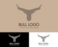 Bull logo design. Vector eps.10