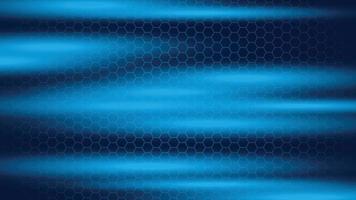 efecto de luz sobre fondo azul con líneas de rayas de fondo futurista de tecnología. vector