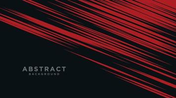 Abstract template dark with red  stripes neon light. vector