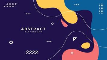 Geometric Shape Combination Background Design. Usable for Greeting Card, Banner, Landing Page, Presentation Background, Etc. vector