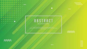 Green gradient geometric shapes background. abstract geometric shapes composition background. vector