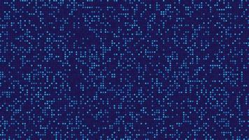 Digital data square blue pattern pixel background. Technology background. vector