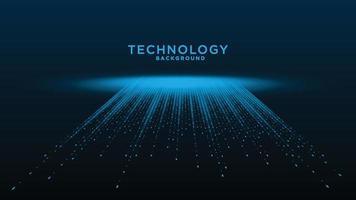 Dot blue pattern screen led light gradient texture background. Abstract technology big data digital background. vector