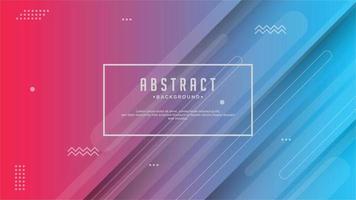 Colorful geometric background with dynamic shapes composition. vector