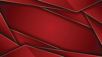 Royal red background with golden frame Royalty Free Vector