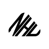 diseño creativo del logotipo de la letra nhu con gráfico vectorial, logotipo simple y moderno de nhu. vector