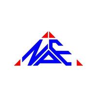 NPF letter logo creative design with vector graphic, NPF simple and modern logo.