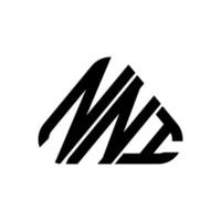 Diseño creativo del logotipo de la letra nni con gráfico vectorial, logotipo simple y moderno de nni. vector