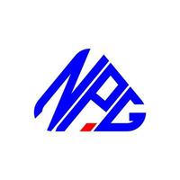 Diseño creativo del logotipo de la letra npg con gráfico vectorial, logotipo simple y moderno de npg. vector