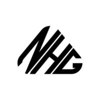 Diseño creativo del logotipo de la letra nhg con gráfico vectorial, logotipo simple y moderno de nhg. vector