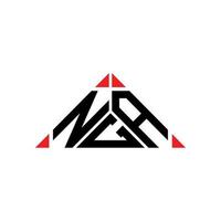 NGA letter logo creative design with vector graphic, NGA simple and modern logo.