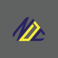 diseño creativo del logotipo de la letra ndc con gráfico vectorial, logotipo simple y moderno de ndc. vector