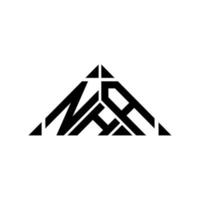 Diseño creativo del logotipo de la letra nha con gráfico vectorial, logotipo simple y moderno de nha. vector