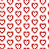 Seamless pattern of interactive hearts. Design for Valentines Day, wedding and mothers day celebration. Perfect for greeting card, home decor, textile, wrapping paper, scrapbooking, Invitations. vector