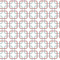 Seamless geometric pattern with round corner squares. Retro shapes and colours, design for wrapping paper, holiday greetings, scrapbooking, winter, Christmas and New Year celebration. vector
