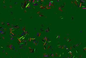Light Multicolor, Rainbow vector template with repeated sticks.