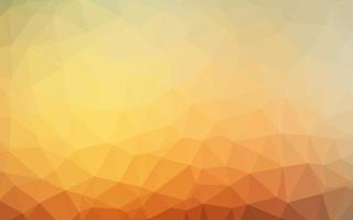 Light Yellow, Orange vector polygonal background.