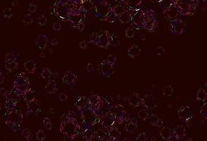 Light Multicolor, Rainbow vector background with bubbles.