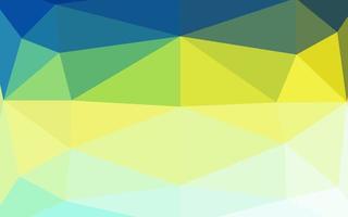 textura de triángulo borroso vector azul claro, amarillo.