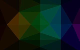 Dark Multicolor, Rainbow vector triangle mosaic cover.