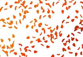 Light Orange vector pattern with chaotic shapes.