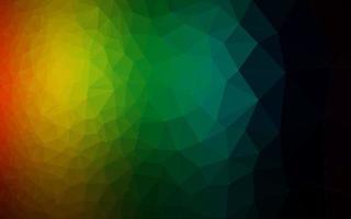 Dark Multicolor, Rainbow vector polygon abstract backdrop.