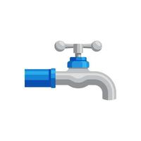 Water tap vector isolated white background