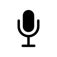 Microphone icon isolated on white background vector