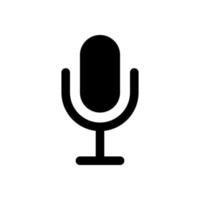 Microphone icon isolated on white background vector