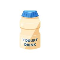 Fondo de ilustración de vector de bebida de yogur