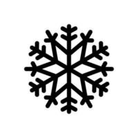 Snowflake icon vector isolated on white background