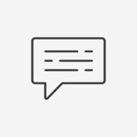 feedback, talk bubble icon vector isolated. chat, speech, communication, sms, conversation, message symbol sign