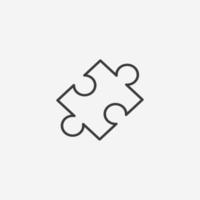 jigsaw, game, puzzle, piece icon vector isolated symbol sign