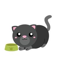 Cute Little Cat Kitten Animal Pet Illustration Vector Clipart