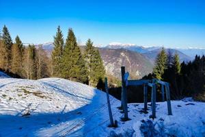 Snowy winter landscape photo