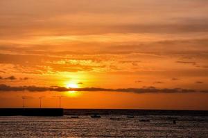 Colourful sky at sunset photo