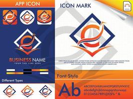 Letter C finance logo premium vector