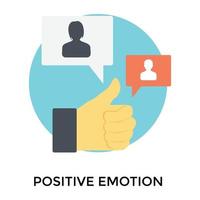 Trendy Positive Emotion vector