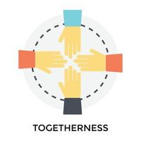 Trendy Togetherness Concepts vector